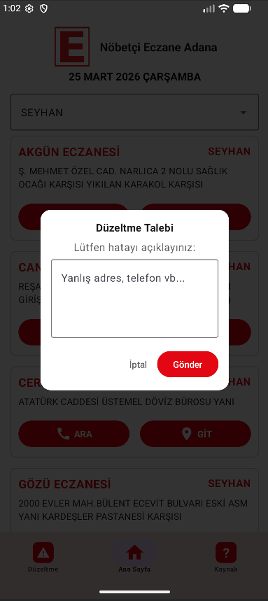 Nöbetçi Eczane Adana Ekran Görüntüsü 3